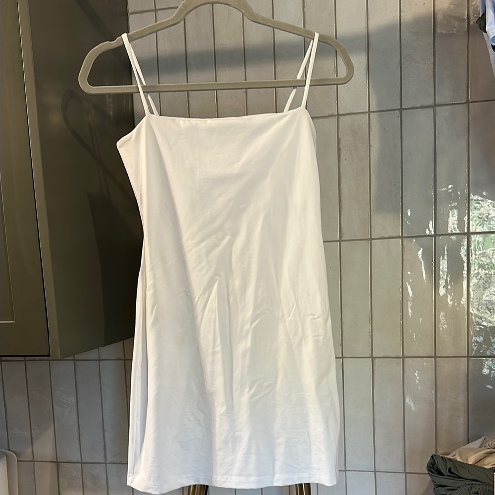 Susana Monaco Cream Spaghetti Strap Dress